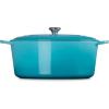 imageLe Creuset Signature Enameled Cast Iron Oval Dutch Oven 675qt PecheCaribbean
