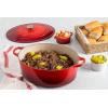 imageLe Creuset Signature Enameled Cast Iron Oval Dutch Oven 675qt PecheCerise