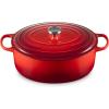 imageLe Creuset Signature Enameled Cast Iron Oval Dutch Oven 675qt PecheCerise