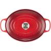 imageLe Creuset Signature Enameled Cast Iron Oval Dutch Oven 675qt PecheCerise