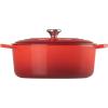 imageLe Creuset Signature Enameled Cast Iron Oval Dutch Oven 675qt PecheCerise