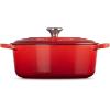 imageLe Creuset Signature Enameled Cast Iron Oval Dutch Oven 675qt PecheCerise