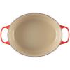 imageLe Creuset Signature Enameled Cast Iron Oval Dutch Oven 675qt PecheCerise