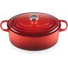 imageLe Creuset Signature Enameled Cast Iron Oval Dutch Oven 675qt PecheCerise