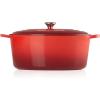 imageLe Creuset Signature Enameled Cast Iron Oval Dutch Oven 675qt PecheCerise