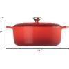 imageLe Creuset Signature Enameled Cast Iron Oval Dutch Oven 675qt PecheCerise