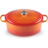 imageLe Creuset Signature Enameled Cast Iron Oval Dutch Oven 675qt PecheFlame