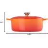 imageLe Creuset Signature Enameled Cast Iron Oval Dutch Oven 675qt PecheFlame