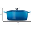 imageLe Creuset Signature Enameled Cast Iron Oval Dutch Oven 675qt PecheMarseille