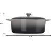 imageLe Creuset Signature Enameled Cast Iron Oval Dutch Oven 675qt PecheOyster