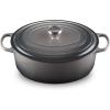 imageLe Creuset Signature Enameled Cast Iron Oval Dutch Oven 675qt PecheOyster