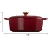 imageLe Creuset Signature Enameled Cast Iron Oval Dutch Oven 675qt PecheRhone