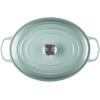 imageLe Creuset Signature Enameled Cast Iron Oval Dutch Oven 675qt PecheSea Salt