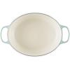 imageLe Creuset Signature Enameled Cast Iron Oval Dutch Oven 675qt PecheSea Salt