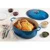 imageLe Creuset Signature Enameled Cast Iron Oval Dutch Oven 675qt PecheSea Salt