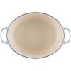 imageLe Creuset Signature Enameled Cast Iron Oval Dutch Oven 675qt PecheSea Salt