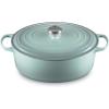 imageLe Creuset Signature Enameled Cast Iron Oval Dutch Oven 675qt PecheSea Salt