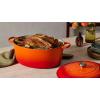 imageLe Creuset Signature Enameled Cast Iron Oval Dutch Oven 675qt PecheWhite