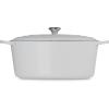 imageLe Creuset Signature Enameled Cast Iron Oval Dutch Oven 675qt PecheWhite
