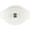 imageLe Creuset Signature Enameled Cast Iron Oval Dutch Oven 675qt PecheWhite