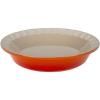 imageLe Creuset Stoneware Heritage Pie Dish 9quot Chiffon PinkFlame