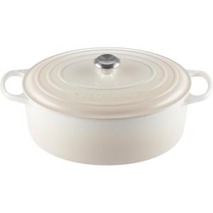 imageLe Creuset Signature Enameled Cast Iron Oval Dutch Oven 675qt PecheMeringue