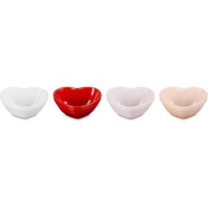 imageLe Creuset Stoneware Set Of 4 Mini Heart Pinch Bowl Multi ColorMulticolor