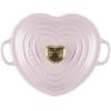 imageLe Creuset Enameled Cast Iron Traditional Shallow Heart Cocotte 125 Qt Peche Light Gold Heart KnobShallot