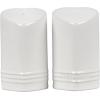 imageLe Creuset Stoneware Heart Shaped Salt ampamp Pepper Shakers 4 oz Each CeriseWhite