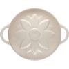 imageLe Creuset Stoneware Mini Round Cocotte with Flower Lid 8oz MeringueMeringue