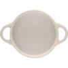 imageLe Creuset Stoneware Mini Round Cocotte with Flower Lid 8oz MeringueMeringue