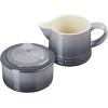 imageLe Creuset Stoneware Signature Sea Salt Cream ampamp Sugar Set Cream 300 ml Sugar 8ozOyster