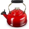 imageLe Creuset Enamel on Steel Whistling Tea Kettle 17 Qt Cerise with Light Gold Heart KnobCerise