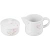 imageLe Creuset Mon Coeur Collection Stoneware Signature Cream And Sugar Set White with Hearts