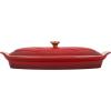 imageLe Creuset Heritage Stoneware Oval Fish Baker 17qt Sea SaltCerise