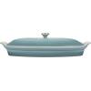 imageLe Creuset Heritage Stoneware Oval Fish Baker 17qt Sea SaltSea Salt