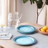 imageLe Creuset Stoneware Set of 4 Dinner Plates 105quot each WhiteMarine