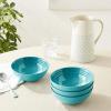 imageLe Creuset Stoneware Set of 4 Soup Bowls 22 oz 625quot each MarseilleCaribbean