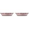 imageLe Creuset Stoneware Set of 2 Heritage Fluted Pie Dish 9quot Chiffon PinkChiffon Pink