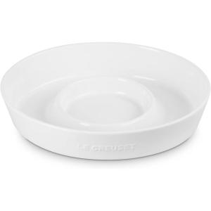 imageLe Creuset Stoneware Signature Oval Chip and Dip Platter 13quot CeriseWhite