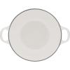imageLe Creuset LAmour Enameled Cast Iron Soup Pot 275 Quarts White with Heart Applique ampamp Light Gold KnobSoup Pot
