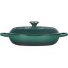 imageLe Creuset Olive Branch Collection Enameled Cast Iron Signature Braiser 35 qt Artichaut with Embossed LidArtichaut
