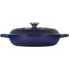 imageLe Creuset Olive Branch Collection Enameled Cast Iron Signature Braiser 35 qt Artichaut with Embossed LidIndigo