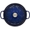 imageLe Creuset Olive Branch Collection Enameled Cast Iron Signature Braiser 35 qt Artichaut with Embossed LidIndigo
