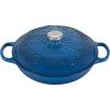 imageLe Creuset Olive Branch Collection Enameled Cast Iron Signature Braiser 35 qt Artichaut with Embossed LidMarseille