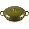 imageLe Creuset Olive Branch Collection Enameled Cast Iron Signature Braiser 35 qt Artichaut with Embossed LidOlive