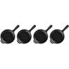 imageLe Creuset Enameled Cast Iron Gourmand Collection Set of 4 Mini Oval Baker 3 qt Matte BlackMini Skillet