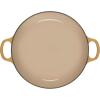 imageLe Creuset Signature Enameled Cast Iron Petal Braiser 225qt Peche wLight Gold KnobHoney