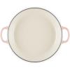 imageLe Creuset Signature Enameled Cast Iron Petal Braiser 225qt Peche wLight Gold KnobPeche