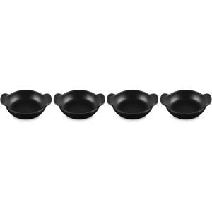 imageLe Creuset Enameled Cast Iron Gourmand Collection Set of 4 Mini Oval Baker 3 qt Matte BlackMini Braiser